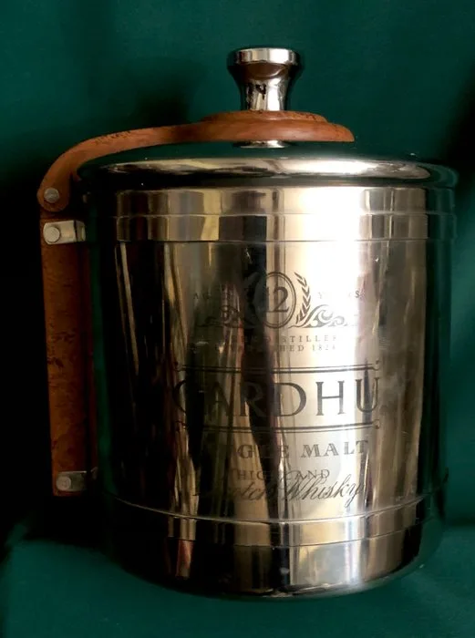CARDHU - Break Water - Ice bucket - A stunning, CARDHU, advertising, ice bucket, Maker marks in the base - Silverplated - CARDHU Ice Bucket