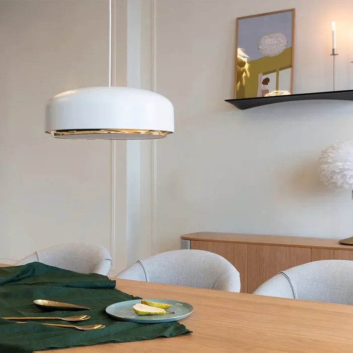 Umage - Jacob Rudbeck - Ceiling lamp - Hazel Medium - White - Aluminium, Steel