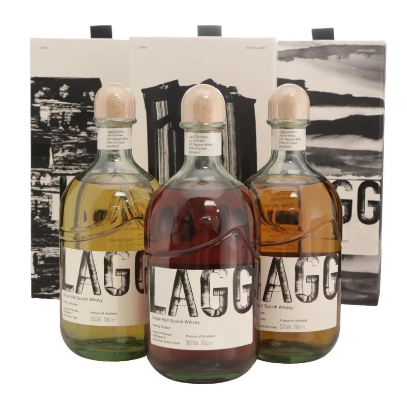 Lagg – Inaugural Release 1-3 Set (3 x 70cl, 50.00%)