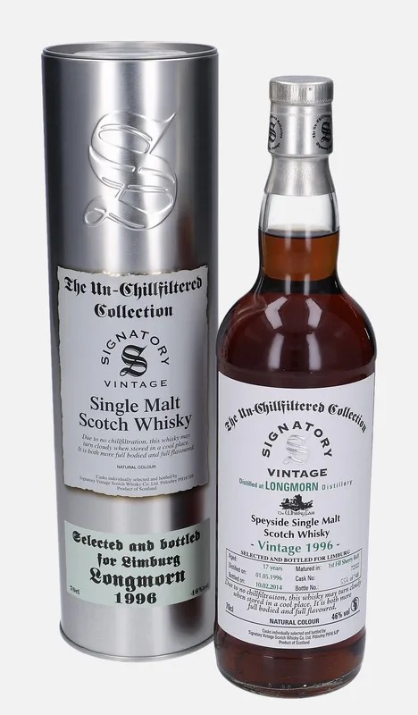 Longmorn – 1996 17 Year Old Signatory Vintage Scotch Whisky Co. The Un-Chillfiltered Collection