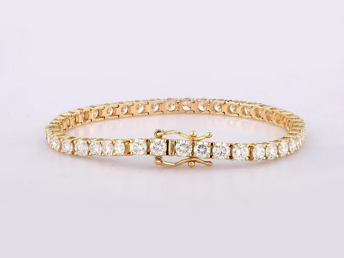 Bracelet - 14 kt. Yellow gold - 8.46ct. tw. Diamond (Lab-grown)