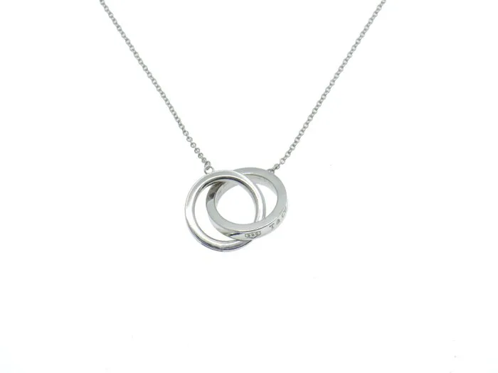 Tiffany & Co. - Necklace - 1837 Interlocking Circle 925 Silver