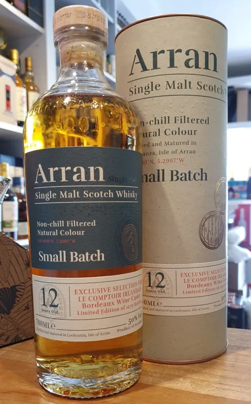 Arran 12 Year Old Bordeaux Cask (70cl, 50%)