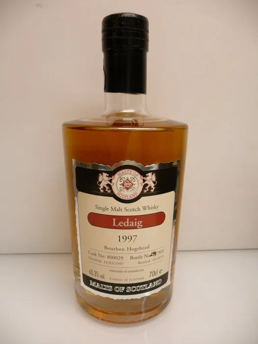 Ledaig 1997 13 years old Cask no. 800029 - One of 303 - Malts of Scotland - b. 2010 - 70cl