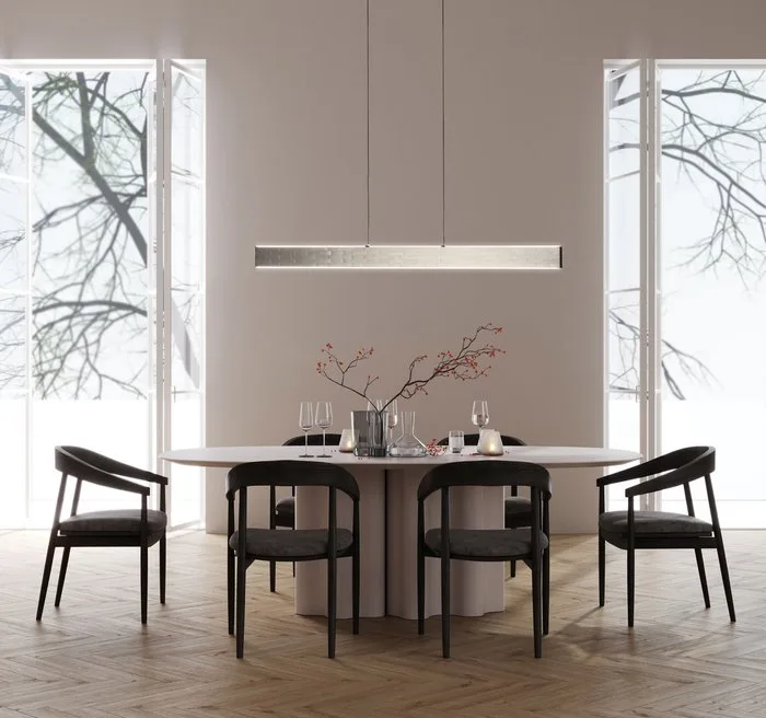 Fischer & Honsel - Pendant ceiling lamp - Aluro Pendant Lamp - Brushed Nickel - Metal