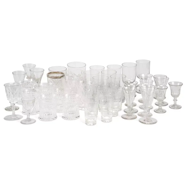 A Collection Of Drinking Glasses various forms