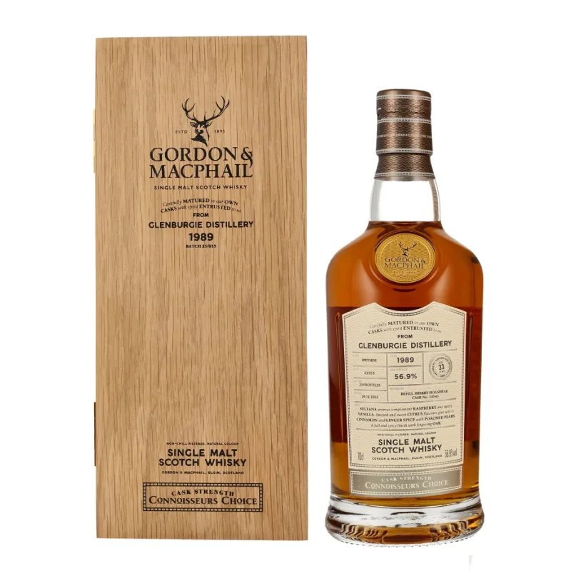 Glenburgie – 33 Year Old 1989 Gordon & MacPhail Connoisseurs Choice 1st Fill Sherry Hogshead #14143 (70cl, 56.9%)