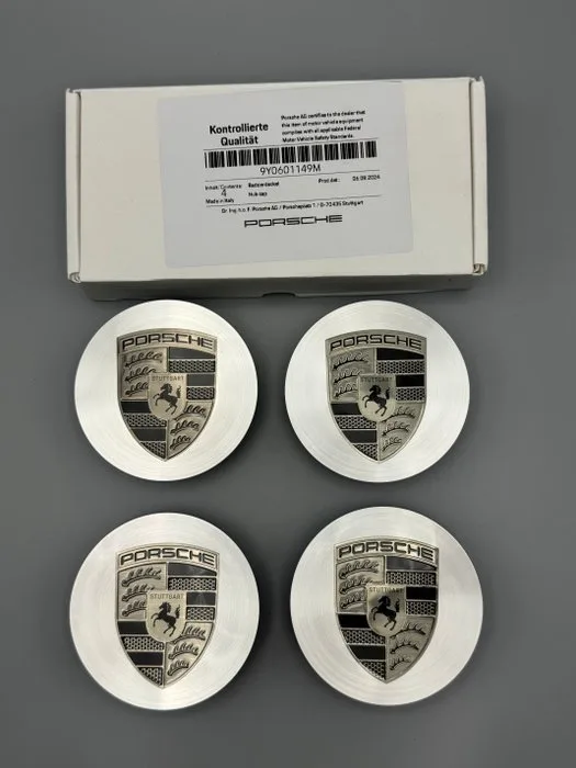 Porsche OEM Turbonite Wheel Caps - Porsche