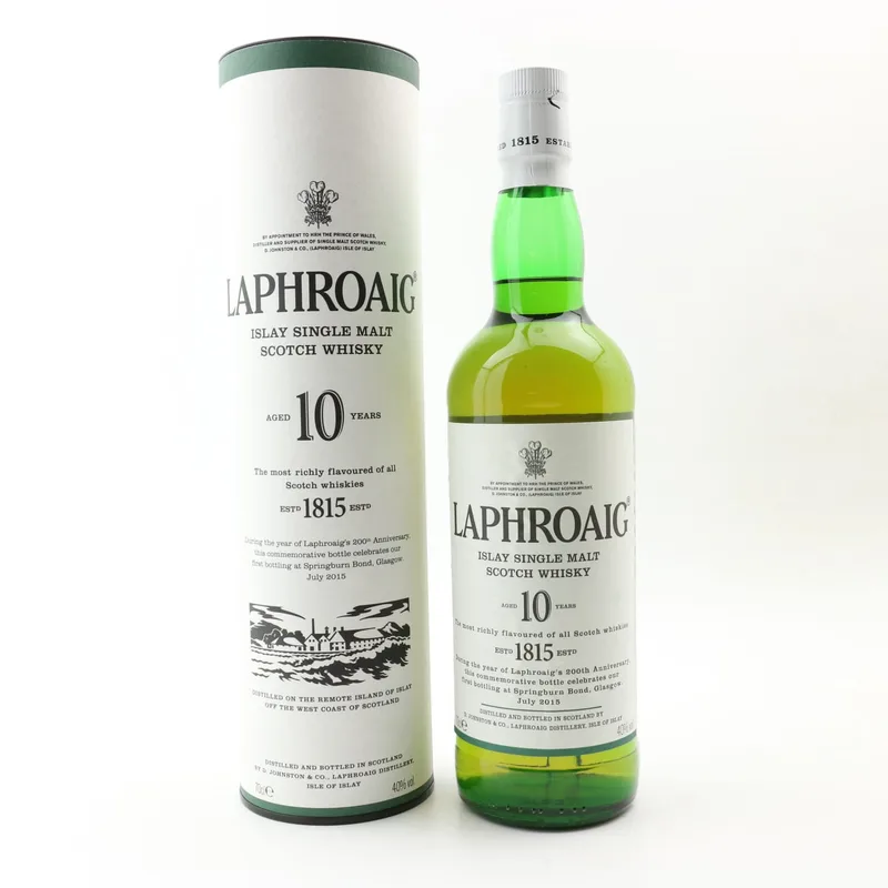 Laphroaig – 10 Year Old 200th Anniversary Celebrating 1st Bottling At Springburn