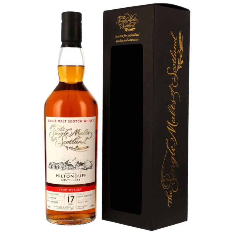 Miltonduff – 17 Year Old 2007/2025 The Single Malts of Scotland Refill Sherry Butt #900778