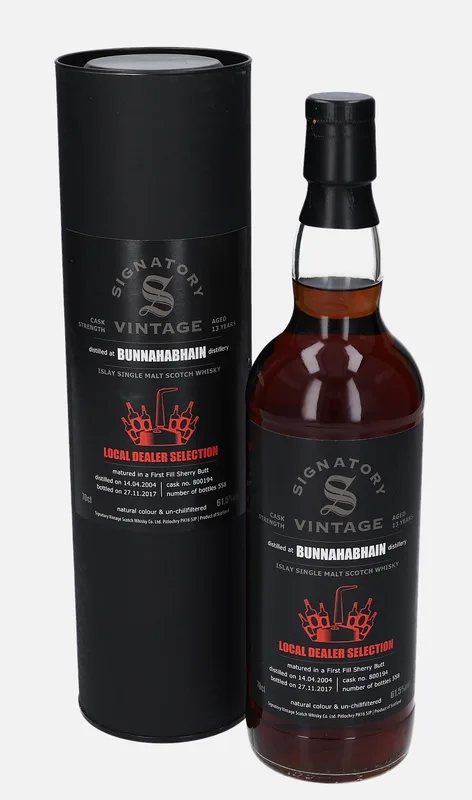 Bunnahabhain – 2004 13 Year Old Signatory Vintage Scotch Whisky Co. Local Dealer Selection
