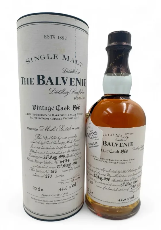 Balvenie – 1966/1998 32 Year Old Vintage Cask 6434 (70cl, 42.6%)