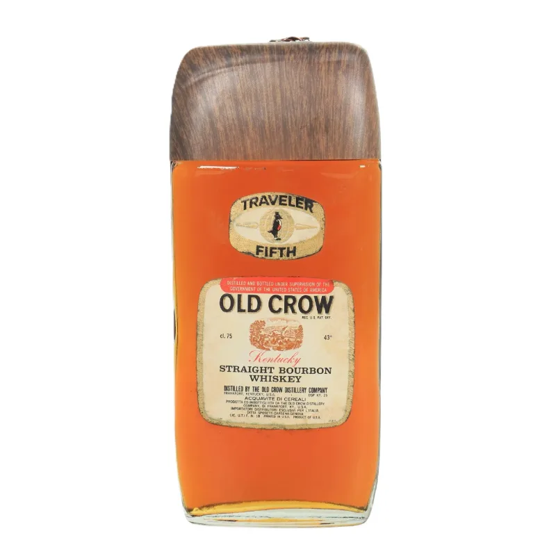 Old Crow Traveler Fifth Kentucky Straight Bourbon Whiskey (1970) (75cl, 43%)