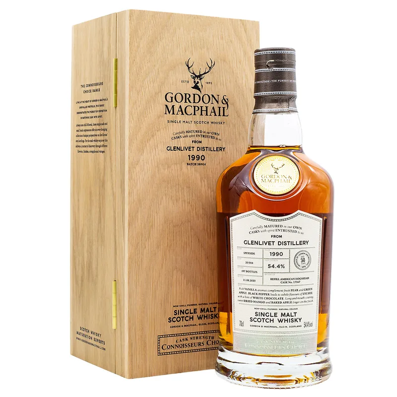 Gordon & MacPhail Glenlivet 30 Year Old 1990/2020 Connoisseurs Choice Cask 17167 (70cl, 54.4%)