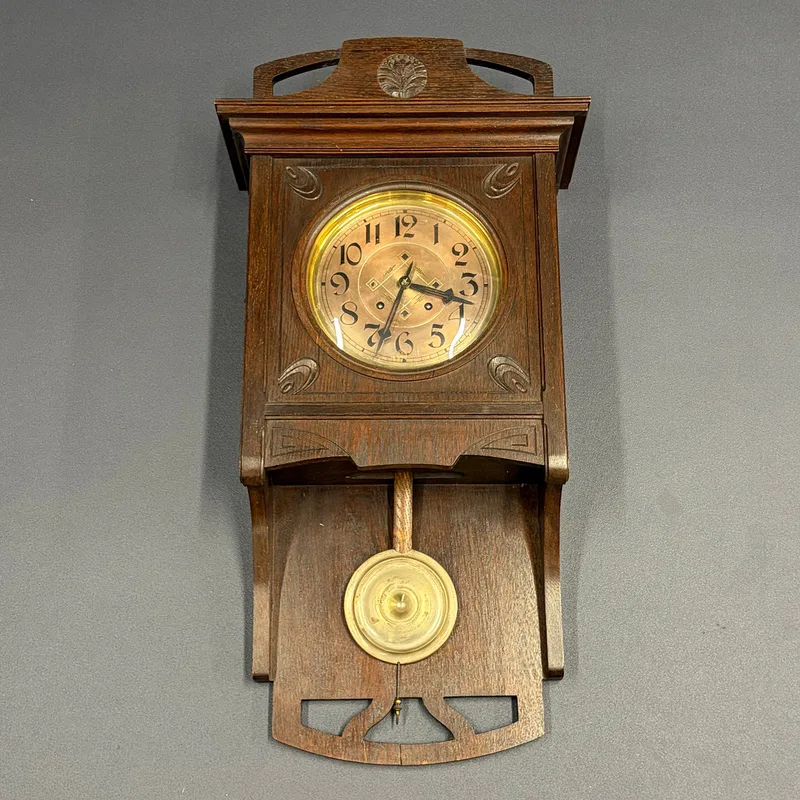 Carved Oak Clock