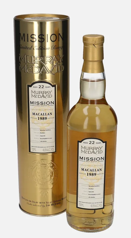 Macallan – 1989 22 Year Old Murray McDavid Mission Gold Series