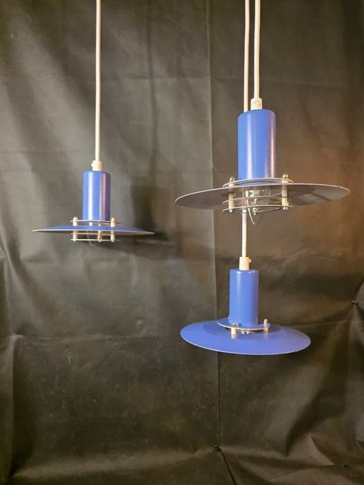 Lyfa - Hanging lamp (3) - Model 4020 - Powder Coated Steel - Triple UFO's