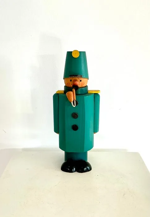 Christmas figurine Dregeno - Gendarme - Wood - incense smoker
