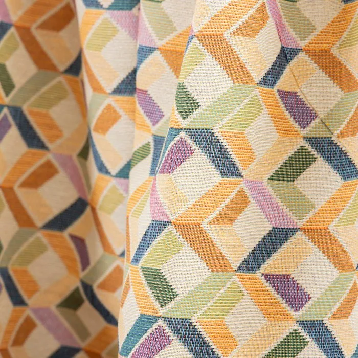 BA016 - Gobelin fabric with a geometric diamond motif - Textile - 270 cm - 280 cm