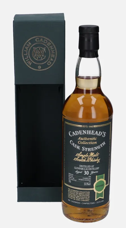 Glenfarclas – 1988 30 Year Old Wm. Cadenhead Authentic Collection