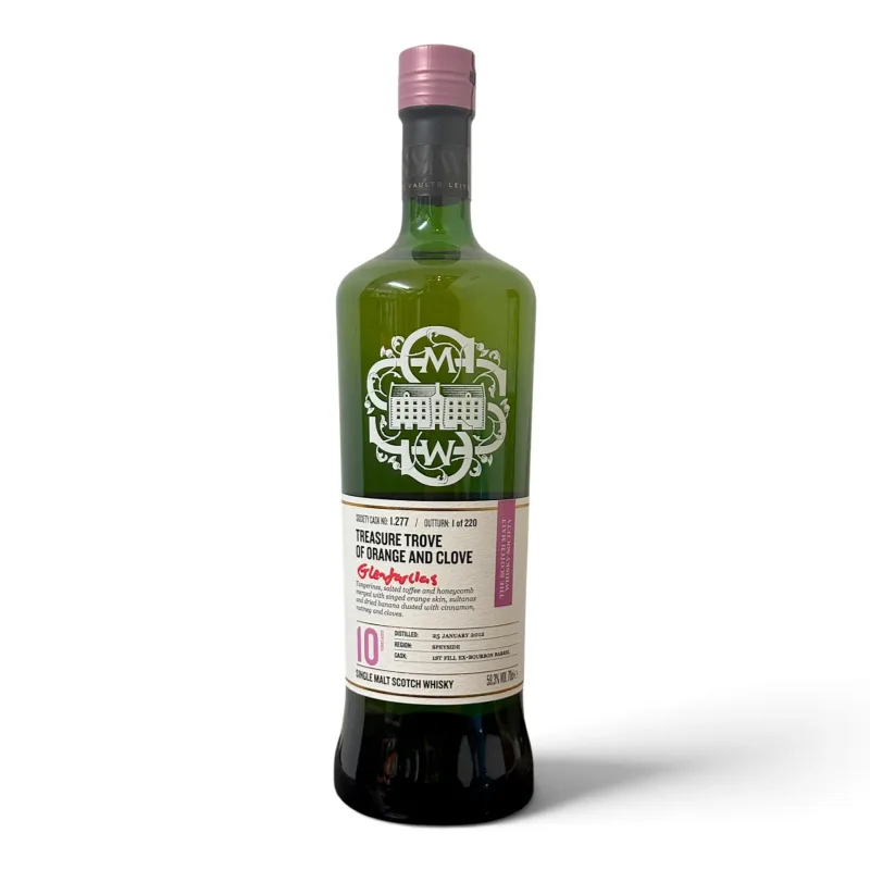 Glenfarclas – 10 Year Old 2012 SMWS 1.277 Treasure Trove Of Orange & Clove Single 1st Fill Bourbon Barrel (2022) (70cl, 59.3%)