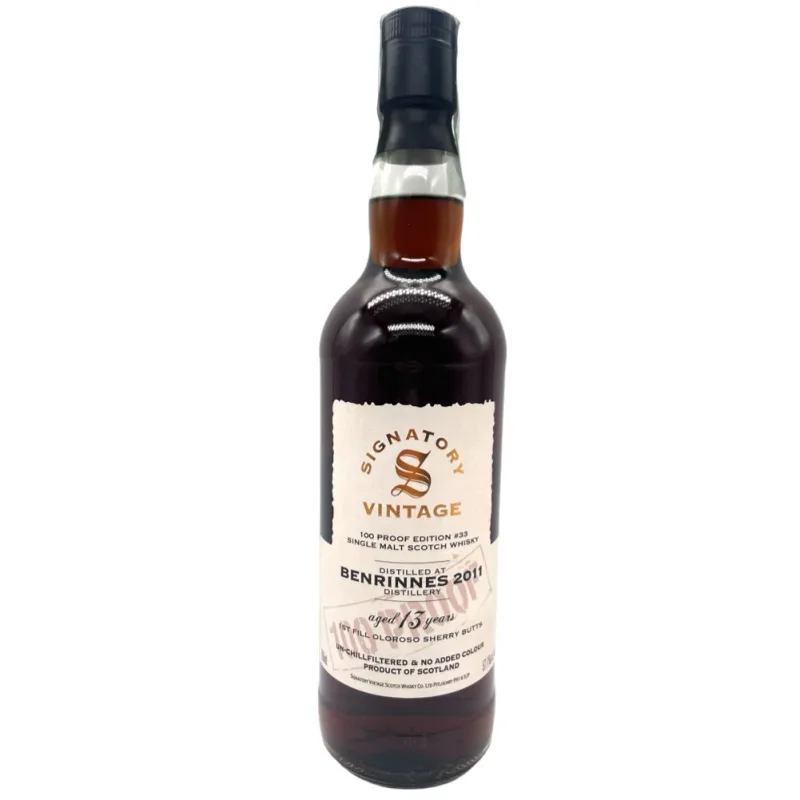 Signatory Vintage Benrinnes 13 Years Old 2011 100 Proof Edition #33 (70cl, 57.1%)