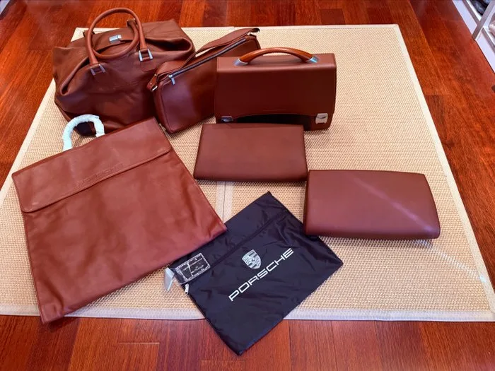Porsche Carrera GT Original Leather Luggage Set 2006