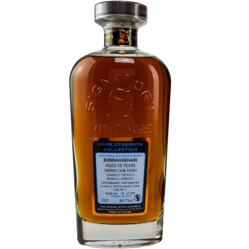 Bunnahabhain – 2010 First Fill Sherry Butt Signatory (64.7%)