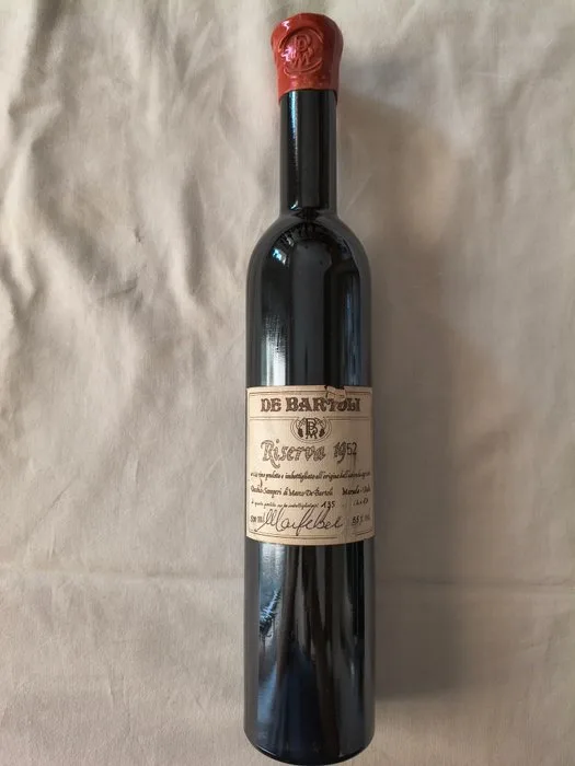 1952 Marco De Bartoli Marsala Vecchio Samperi Storica n. 120/135 Firma Autografa Tappo Ceralacca - Marsala Riserva - 1 Jennie (0.5L)