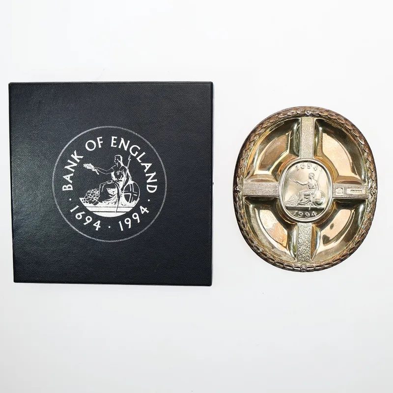 Bank of England Tricentenary Britannia Silver Commemorative Dish
