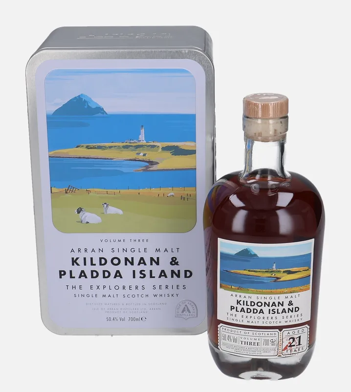 Arran – Kildonan & Pladda Island 21 Year Old The Explorers Series Volume Three (70cl, 50.4%)