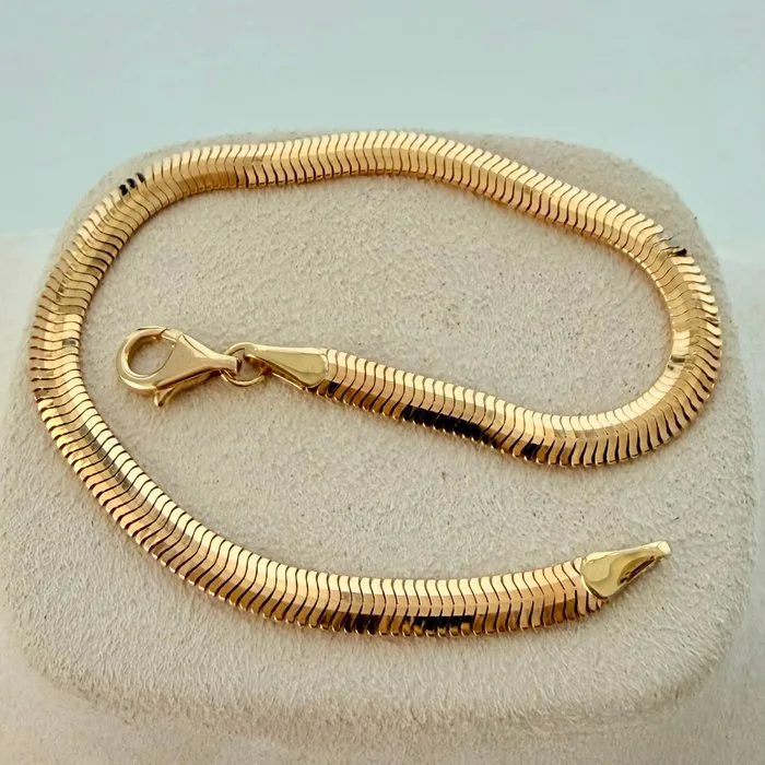 Bracelet - 18 kt. Yellow gold - Snake Chain