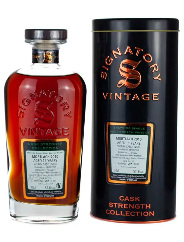 Mortlach – 11 Year Old 2010 Signatory Cask Strength (57.8%)