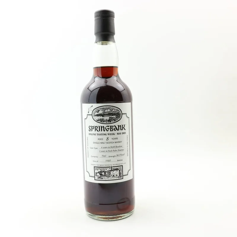 Springbank – 8 Year Old Online Tasting Week 2021 (70cl, 56.5%)