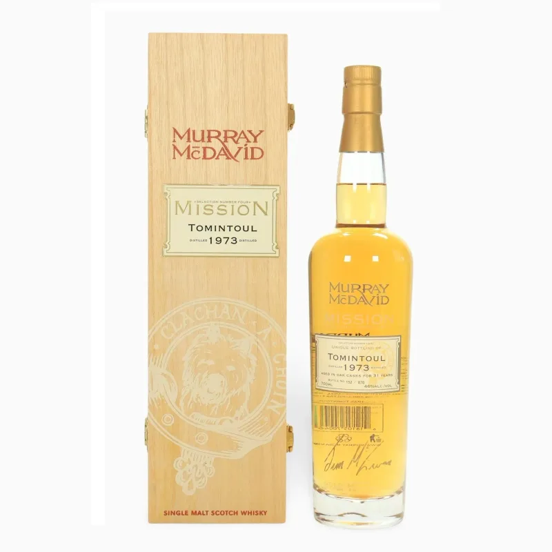 Tomintoul – 31 Year Old 1973 Single Cask Murray McDavid Mission Series 4 (2004) Signed by Jim McEwan
