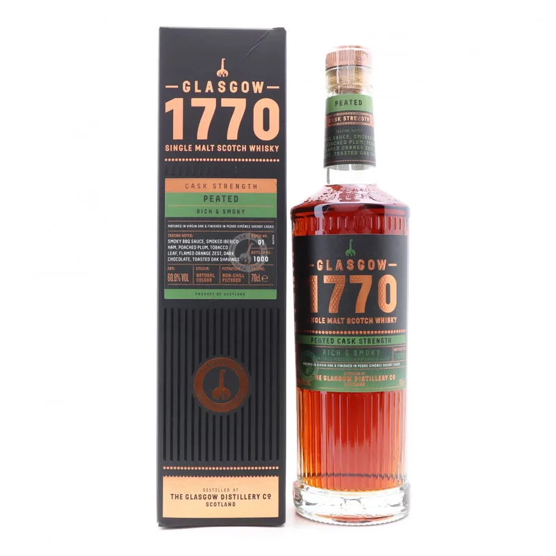 Glasgow Distillery – 1770 Peated Cask Strength Batch #1 (70cl, 60.8%)