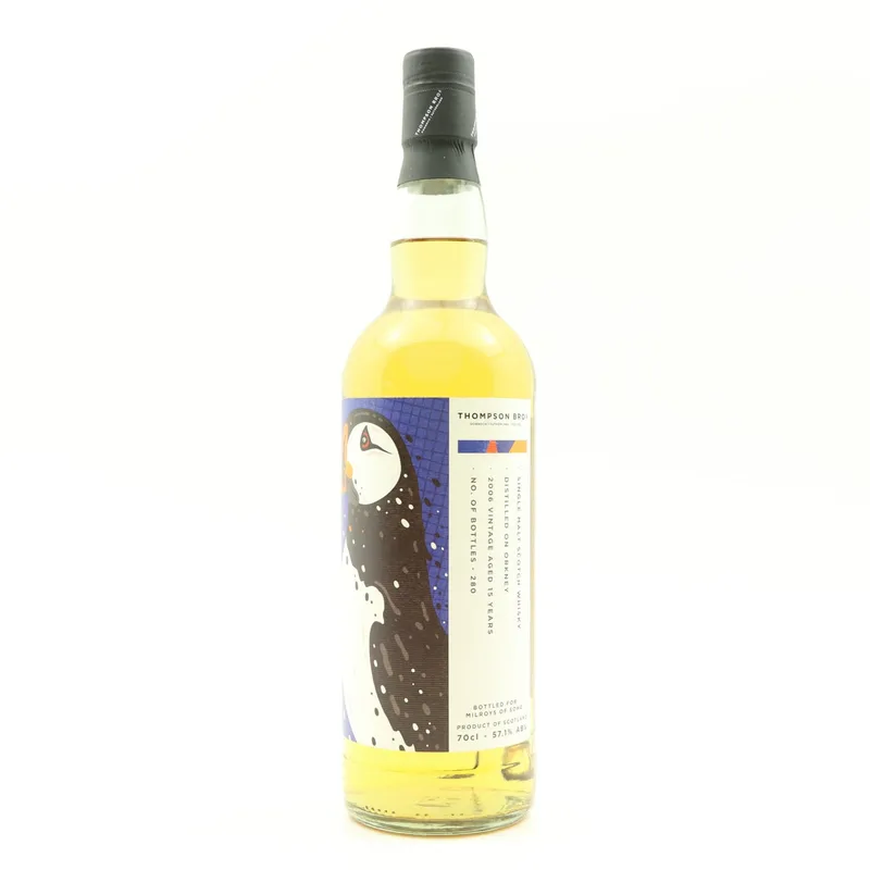 Orkney – 2006 15 Year Old Thompson Bros For Milroys (70cl, 57.1%)