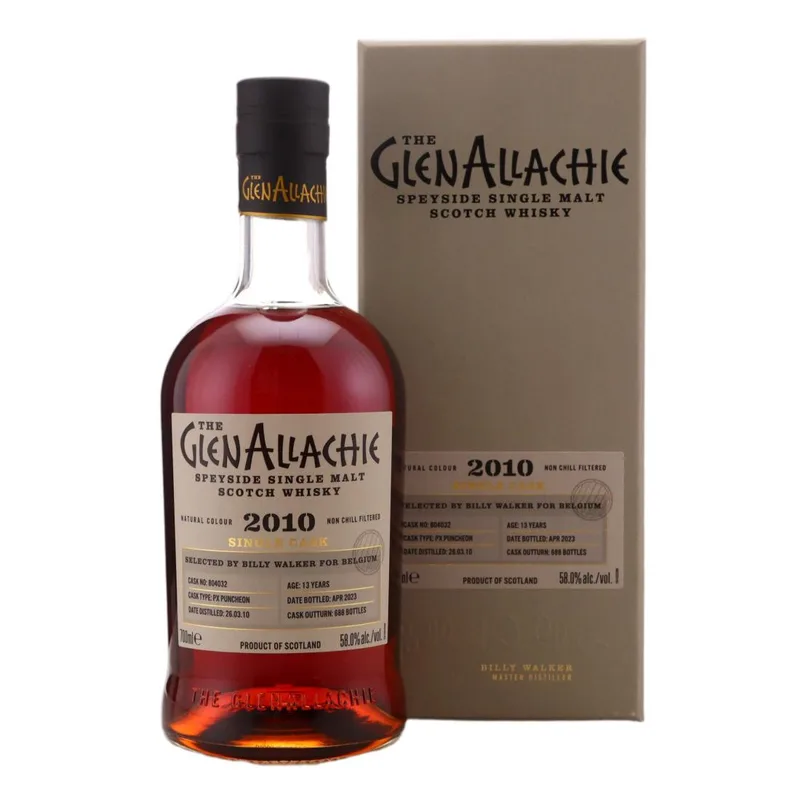 Glenallachie – 2010 Single PX Puncheon 13 Year Old #804032 / Belgium (70cl, 58.00%)