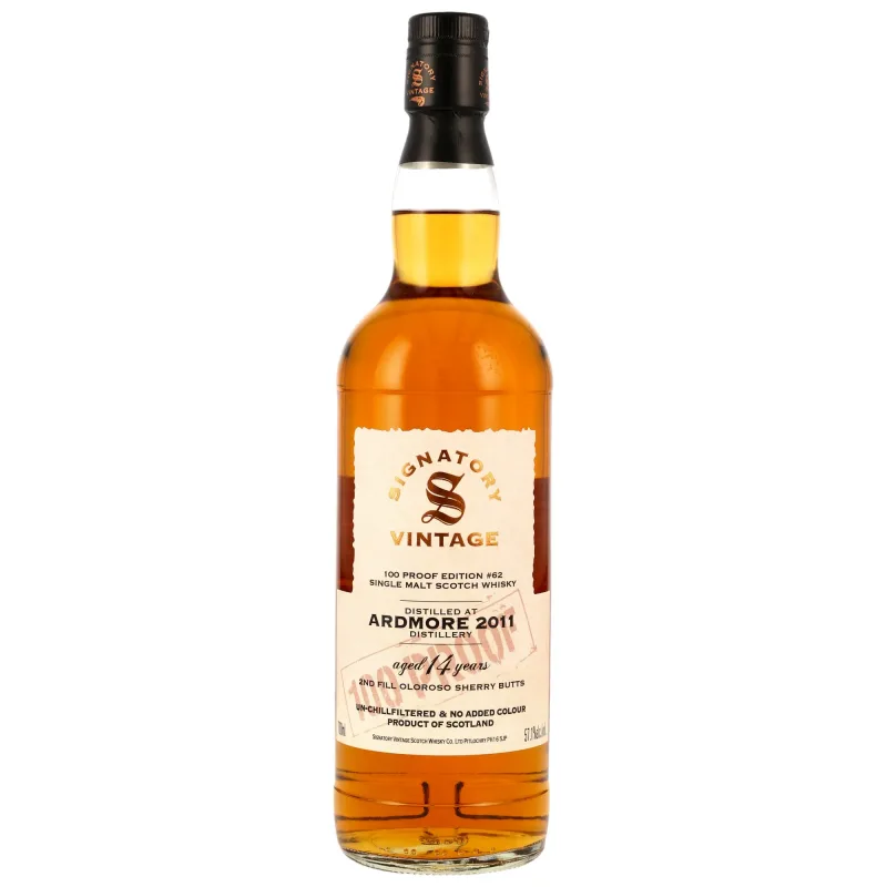 Ardmore – 14 Year Old 2011/2025 Signatory Vintage 100 Proof #62