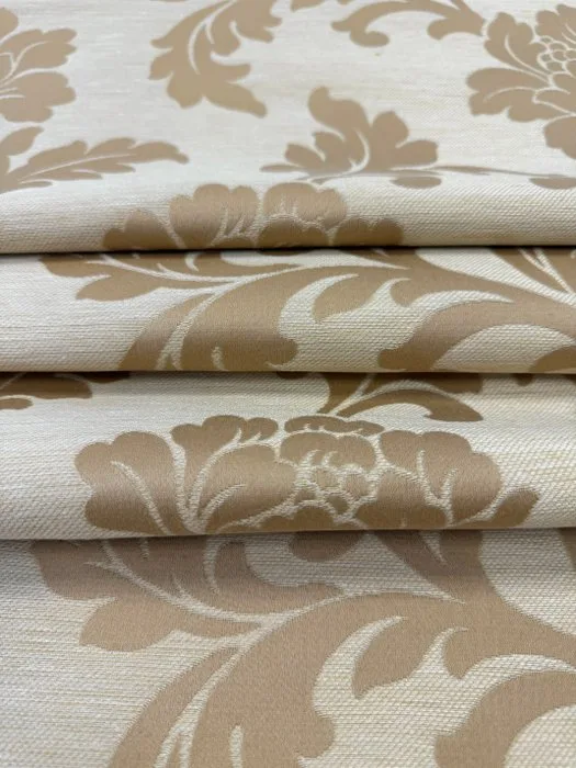 1785 ★Fine jacquard upholstery fabric with floral damask - Textile - 500 cm - 140 cm