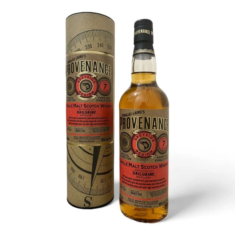 Dailuaine – 7 Year Old Douglas Laing Provenance 2008 Single Sherry Cask Speyside Single Malt Scotch Whisky (2016) (70cl, 46%)
