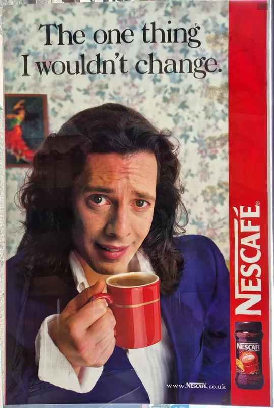 Nescafe, featuring Lawrence Llewelyn-Bowen advertising poster