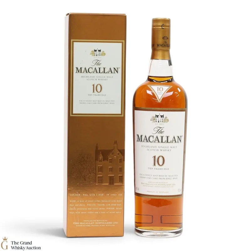 Macallan – 10 Year Old - Sherry Oak (70cl, 40%)