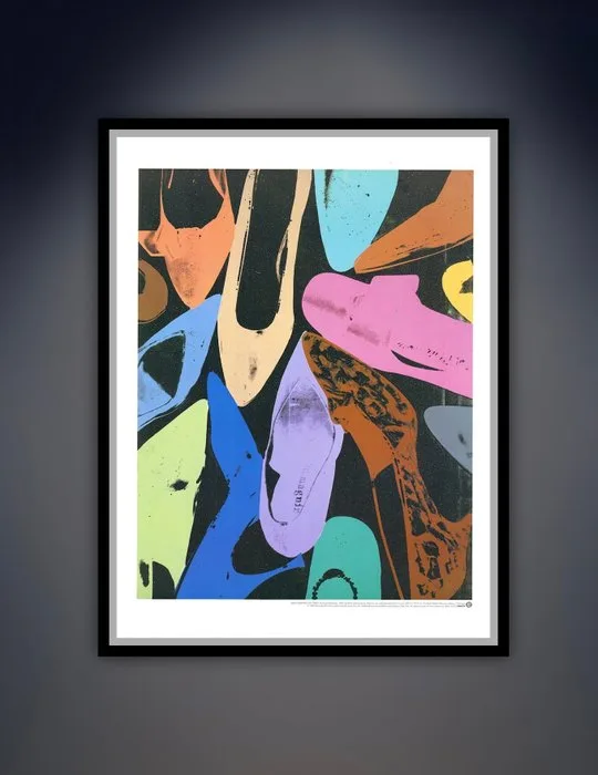 Andy Warhol (after) - “Diamond Dust Shoes, 1992”. The Neues Company, New York. - 80 x 60 cm