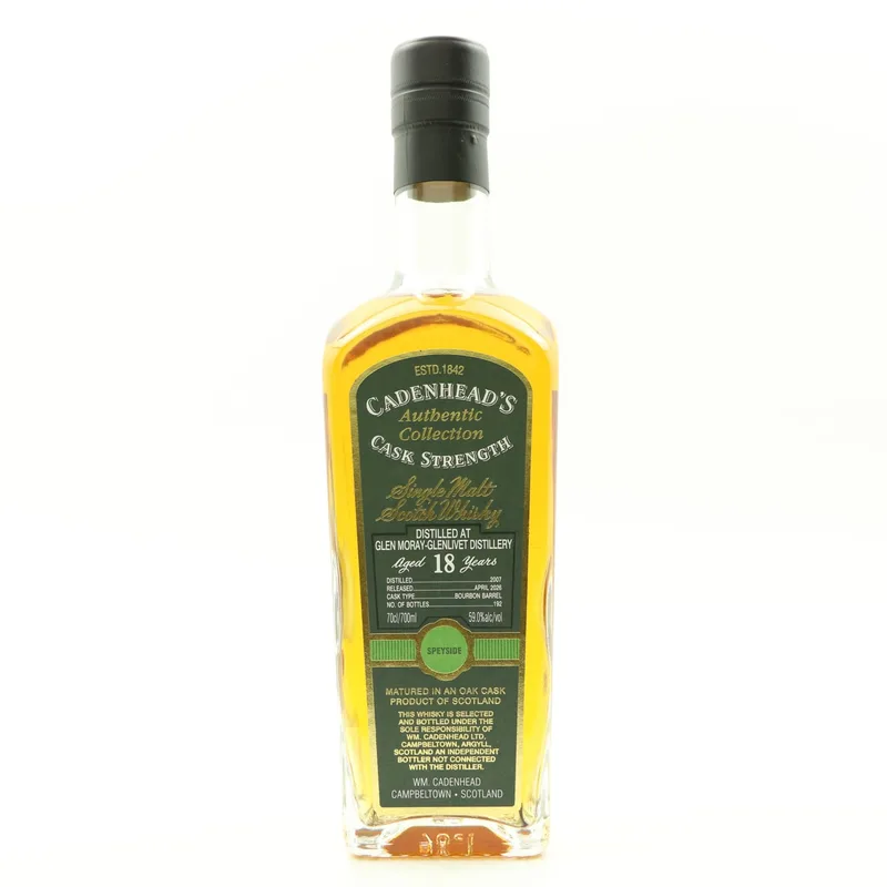 Glen Moray-Glenlivet 2007 18 Year Old Cadenhead’s (70cl, 59%)