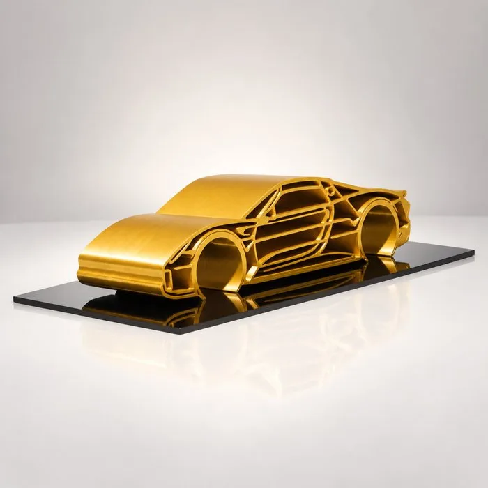 Porsche 918 Spyder "Gold Serie" - 1/12 Scale - Car Sculpture - 05/30 PCS - Legends Cars - By Automobilia Art - Art Sculpture - 2025