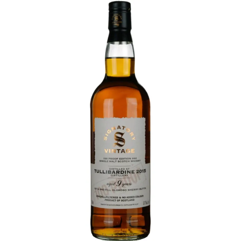 Tullibardine – 2015 9 Year Old Signatory Vintage 100 Proof Edition #44