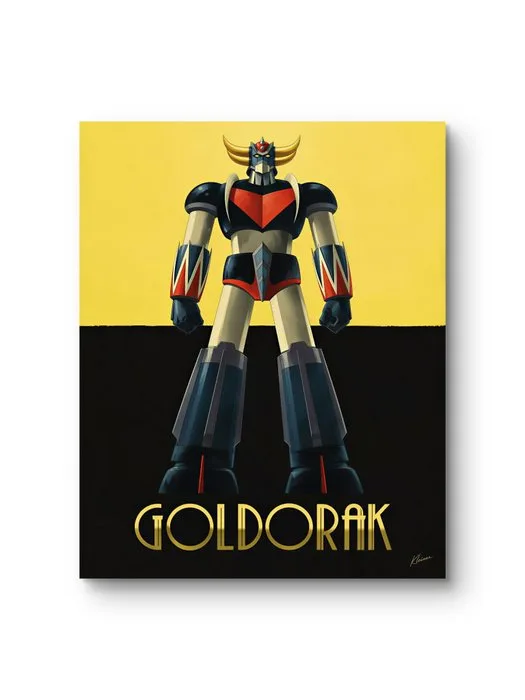 Dominique Kleiner - KLEINER Dominique – Goldorak, Icône solaire – Aluminium 80 × 60 cm – Œuvre unique