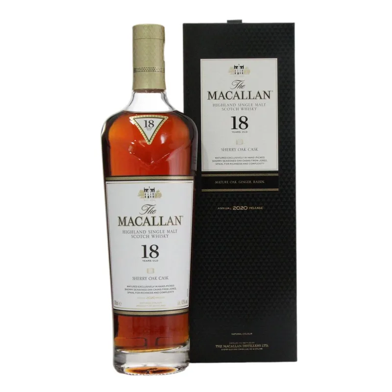 Macallan – 18 Year Old Sherry Oak Cask Annual 2020 Release (70cl, 43.00%)