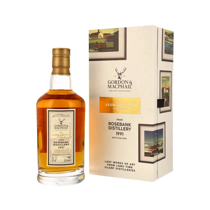 Rosebank – 32 Year Old 1991 Gordon & MacPhail Recollection Series 3 Single 1st Fill Bourbon Barrel #2114 (2024)